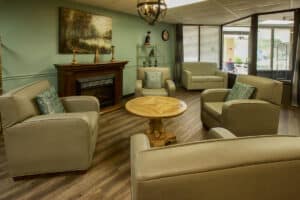 The lobby at Cedar Creek Post Acute